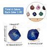 CHGCRAFT 6Pcs 6 Colors Electroplate Natural Agate Pendants G-CA0001-40-2