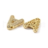 Brass Micro Pave Clear Cubic Zirconia Pendants KK-Z041-01G-A-2