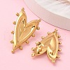 Ion Plating(IP) 304 Stainless Steel Stud Earrings for Women EJEW-M089-01G-3