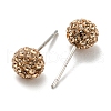 Sexy Valentines Day Gifts for Her 925 Sterling Silver Austrian Crystal Rhinestone Ball Stud Earrings Q286J141-2