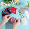 Beebeecraft 24Pcs 12 Colors Burlap Packing Pouches Drawstring Bags ABAG-BBC0001-09-3