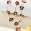 Flower Alloy & Acrylic Jewelry Set FS-WG36751-01-5