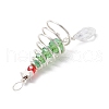 Christmas Theme Copper Wired Glass Big Pendants PALLOY-JF02857-03-4