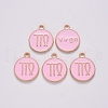 Alloy Enamel Pendants ENAM-S124-01B-09B-2