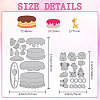 Birthday Animal Cake Carbon Steel Cutting Dies Stencils DIY-WH0309-1957-2