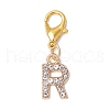 26Pcs 26 Styles Alloy Crystal Rhinestone Pendant Decorations HJEW-JM03172-01-4