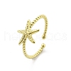 Brass Cuff Rings for Women RJEW-C123-08E-G-4
