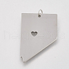 Tarnish Resistant 201 Stainless Steel Pendants STAS-T038-81-2