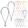 27Pcs 9 Colors Korean Waxed Polyester Cord Necklace Making NJEW-TA00166-10
