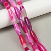 Natural Striped Agate/Banded Agate Beads Strands G-S280-10C-1