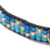 2Pcs Handmade Glass Seed Beaded Bracelets for Women BJEW-MZ00158-6
