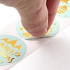 Christmas Themed Flat Round Roll Stickers DIY-B045-17A-5
