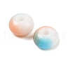 Opaque Spray Painted Glass Beads X1-GLAA-G118-01M-2