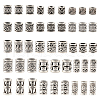 150Pcs 15 Styles Tibetan Style Alloy European Beads FIND-TA0002-68-13