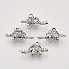 Tibetan Style Alloy Pendants TIBEP-T009-30AS-RS-1