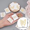 Olycraft 9Pcs 9 Styles Custom Carbon Steel Self-adhesive Picture Stickers DIY-OC0009-14B-2