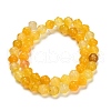Natural Yellow Agate(Dyed & Heated) Beads Strands G-G203-02A-3