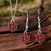 Synthetic Turquoise & Alloy Jewelry Sets FS-WG8B1C9-04-1