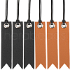 CRASPIRE 8Pcs 2 Colors Leather Bookmarks AJEW-CP0007-57-1