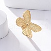 Brass Open Cuff Rings for Women RJEW-G341-04G-02-3