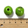 St. Patrick's Day Series Printed Schima Wood European Beads WOOD-V002-01K-3