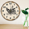 MDF Printed Wall Clock HJEW-WH0058-019-5