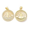 Rack Plating Brass Pendants KK-R146-10G-1