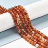 Natural Striped Agate/Banded Agate Beads Strands G-A246-8mm-03-5