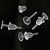WADORN Plastic & Silicone Ear Nuts Earring Sleeves KY-WR0001-06-6