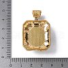 Natural Howlite Rectangle Pendants KK-K399-18A-02-3