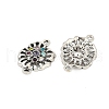 Alloy Rhinestone Connector Charms FIND-A049-07AS-2