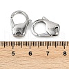 304 Stainless Steel Lobster Claw Clasps STAS-B089-01C-P-3