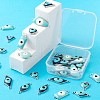 32Pcs 8 Style Platinum Alloy Enamel Links Connectors ENAM-LS0001-84-5