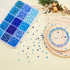 DICOSMETIC 3315Pcs 15 Colors Glass Round Seed Beads SEED-DC0001-05-4