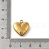 304 Stainless Steel Pendants STAS-V006-03G-06-3