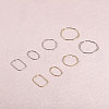 CHGCRAFT 48Pcs 8 Styles Alloy Open Back Bezel Pendants FIND-CA0008-31-5