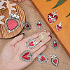 CHGCRAFT 14Pcs 7 Style Alloy Enamel Pendants FIND-CA0008-22-3