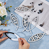 SUPERFINDINGS 6Pcs 6 Style ABS Easter Decoration Sticker DIY-FH0006-22-3