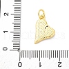 Brass Micro Pave Cubic Zirconia Pendants KK-D325-35G-3