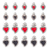 GOMAKERER 20Pcs 4 Styles Alloy Enamel Pendants ENAM-GO0001-02-1