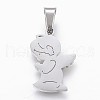 Tarnish Resistant 304 Stainless Steel Pendants X-STAS-F165-39P-1