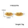 Flamboyant Stainless Steel Lip Stud Earrings for Women ZY6893-3-3