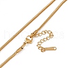 201 Stainless Steel Wheat Chain Necklace for Men Women NJEW-P268-A34-2X5-3