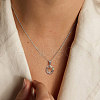 925 Sterling Silver Glass Pendant Necklaces NJEW-C048-01A-3