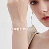 SOFPLATE 20Pcs Natural Rose Quartz European Beads G-SP0001-01B-04-5