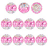   12Pcs Polymer Clay Rhinestone Beads RB-PH0001-46-1