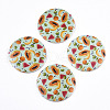 Fruit Seris Printed Wood Pendants WOOD-S045-103B-05-1