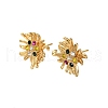 304 Stainless Steel Rhinestone Stud Earrings EJEW-P316-03G-1