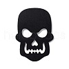 Wool Felt Skull Party Decorations AJEW-P101-08C-1