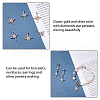 DICOSMETIC 60Pcs 2 Colors Alloy Rhinestone Pendants ALRI-DC0001-10-4